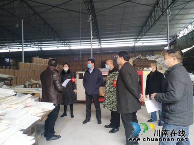 龙马潭区副区长熊建辉检查指导指导罗汉街道企业复工复产工作(图1)