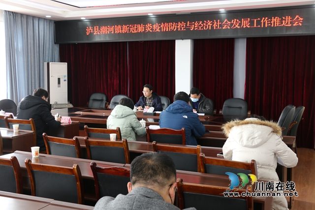 泸县潮河镇召开新冠肺炎疫情防控与经济社会发展工作推进会(图1)