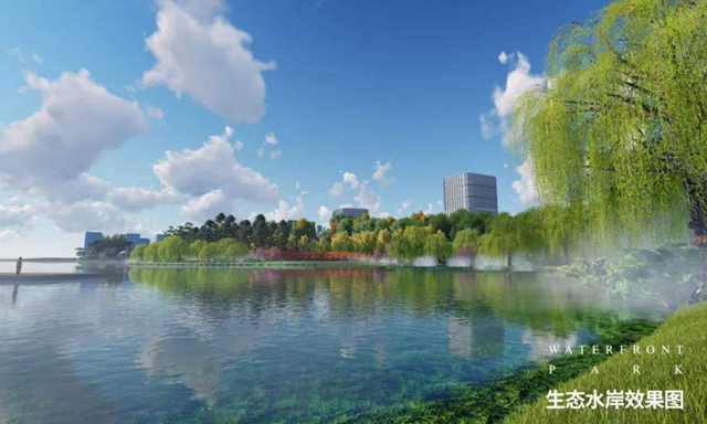 泸州渔子溪生态湿地公园已基本完成主体工程建设(图1)