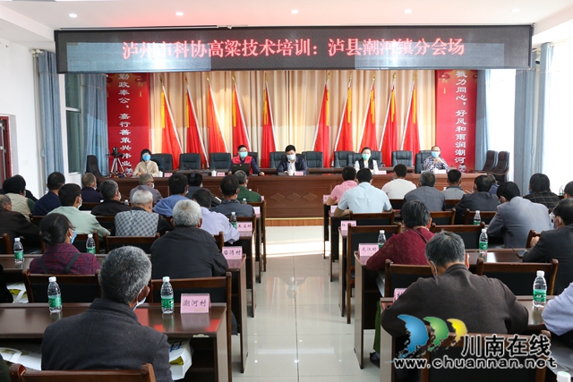 泸州市科协到泸县潮河镇开展高粱种植技术培训(图1)