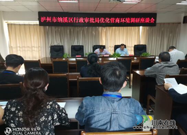 纳溪区行政审批局：召开优化营商环境调研座谈会(图1)
