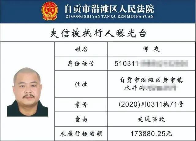 自贡一大批“老赖”名单曝光！有你认识的没?(图4)