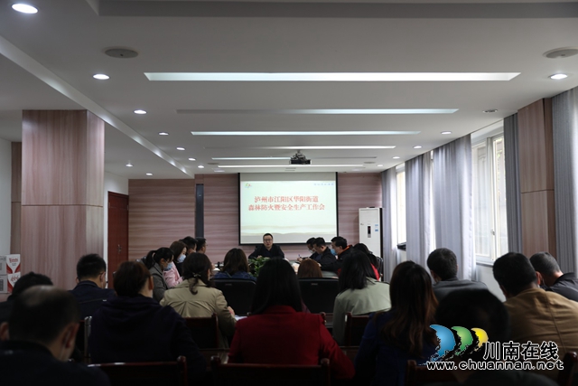 江阳区华阳街道召开森林防火暨安全生产工作会(图1)