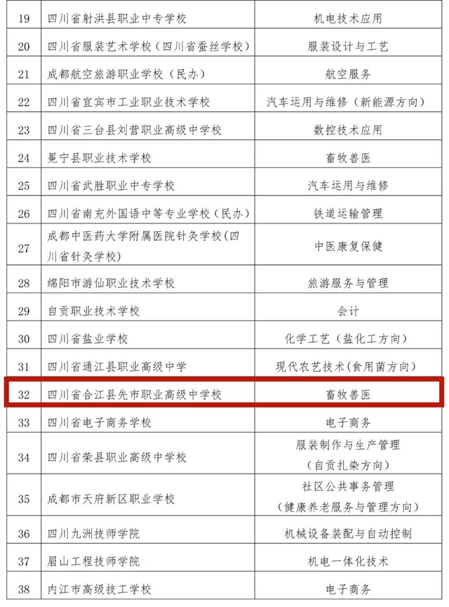 泸州这些中等职业学校示范(特色)专业建设计划获批了!(图2) 泸州这些中等职业学校示范(特色)专业建设计划获准批复(图2)