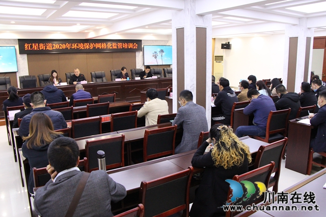 龙马潭区红星街道召开环境保护网格化监管培训工作会(图1)