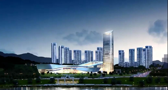 超燃！宜宾临港第一高楼主体预计今年7月竣工(图3)