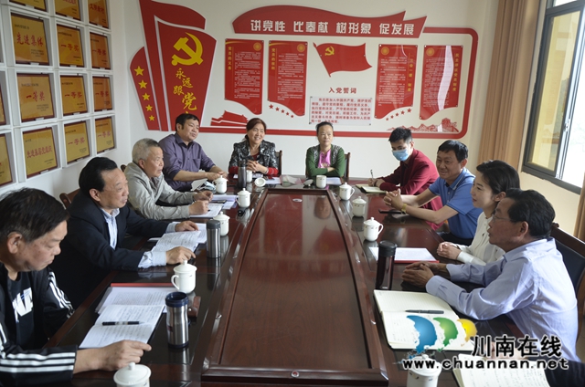 泸县太伏镇王湾村召开市扶贫基金会联系帮扶调研座谈会(图1)