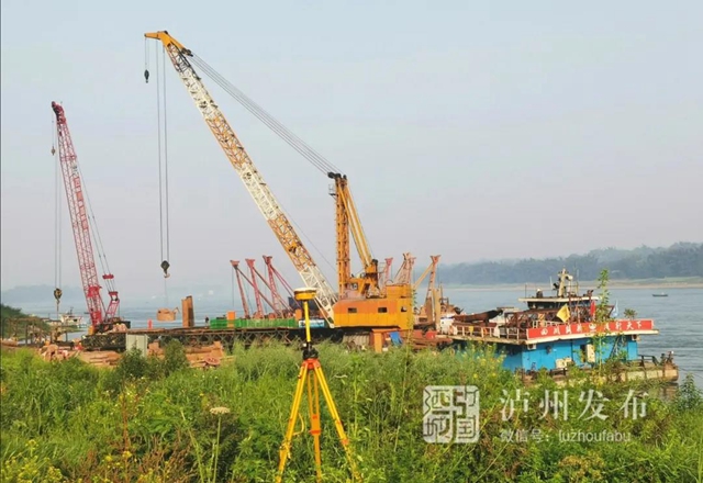 合江白沙长江大桥力争汛期前完成水下施工(图4) 合江白沙长江大桥力争汛期前完成水下施工(图4)