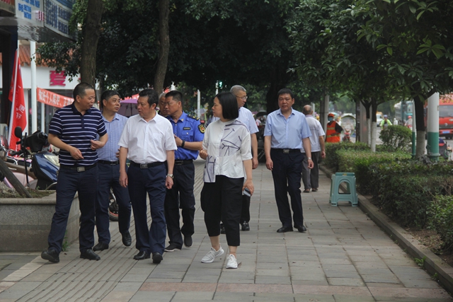 颜习林率队视察泸县违法建设和市容环境卫生治理工作