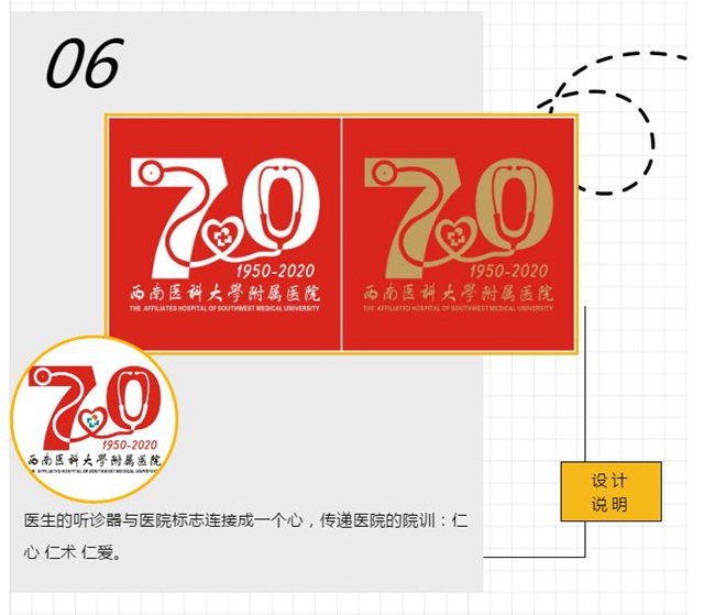 西南医大附院70周年院庆logo，由你来定！(图6)