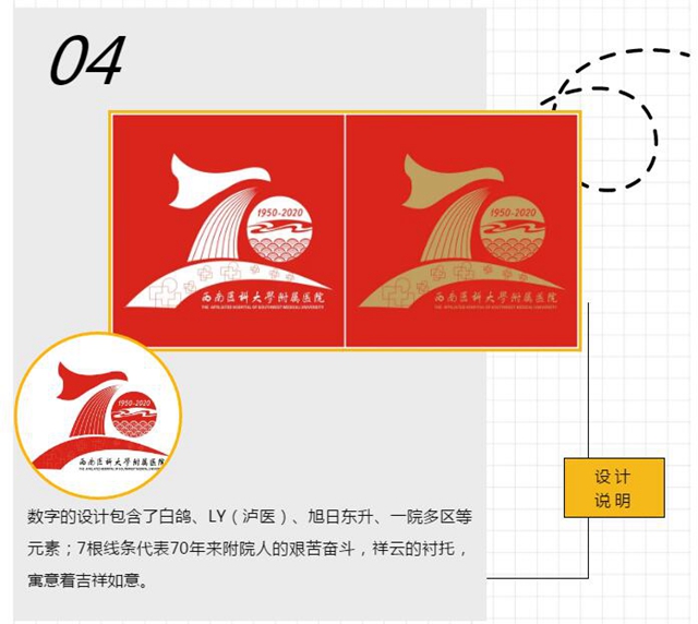 西南医大附院70周年院庆logo，由你来定！(图4)