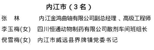 重磅公示！这3名内江人拟推荐为2020年全国劳动模范和先进工作者(图1)