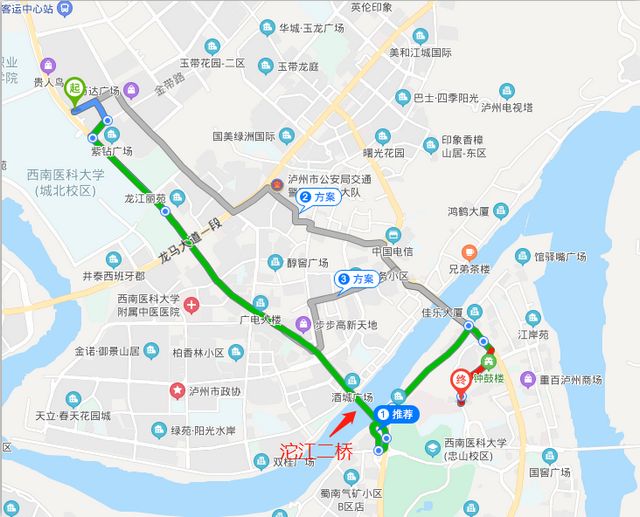 避堵！西南医大附院门口这份行车指南，你值得拥有(图2)