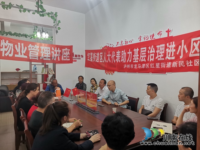 龙马潭区红星街道：人大代表直通车进小区，助力依法治理(图1)