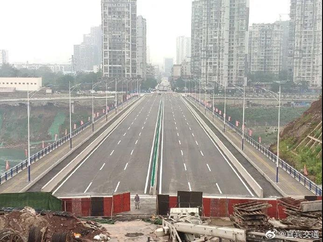 宜宾又一座跨江特大桥全面完工!10分钟到这个新区(图3) 宜宾又一座跨江特大桥全面完工!10分钟到这个新区(图3)
