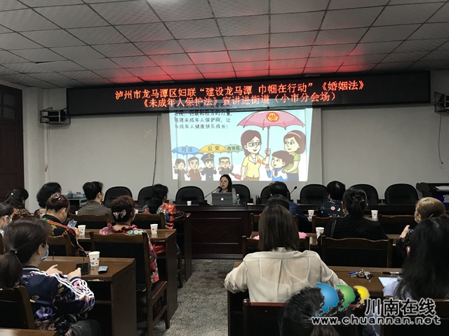 龙马潭区小市街道开展《婚姻法》专题讲座(图1)