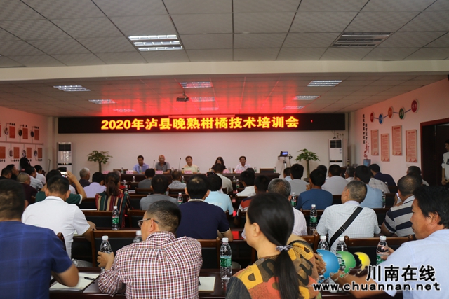 泸县召开2020年泸县晚熟柑橘技术培训会(图1)