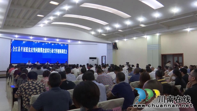 合江县召开脱贫攻坚问题整改清零行动工作视频调度会(图1)
