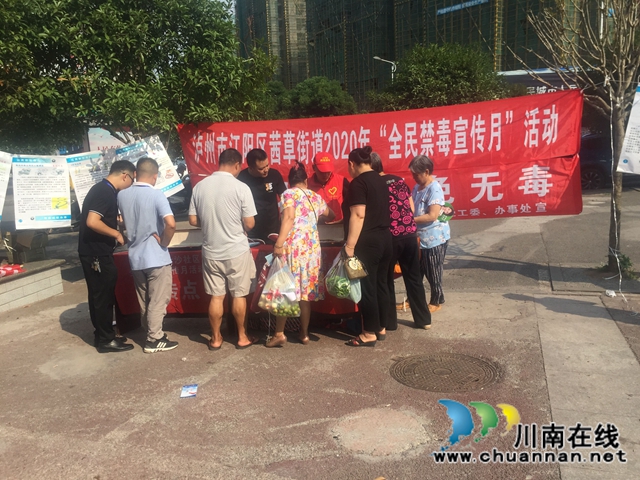 江阳区司法局茜草司法所开展禁毒法治宣传活动(图2)