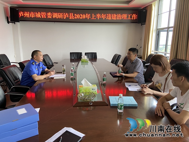 泸州市城管委调研泸县2020年上半年违法建设治理工作(图2)