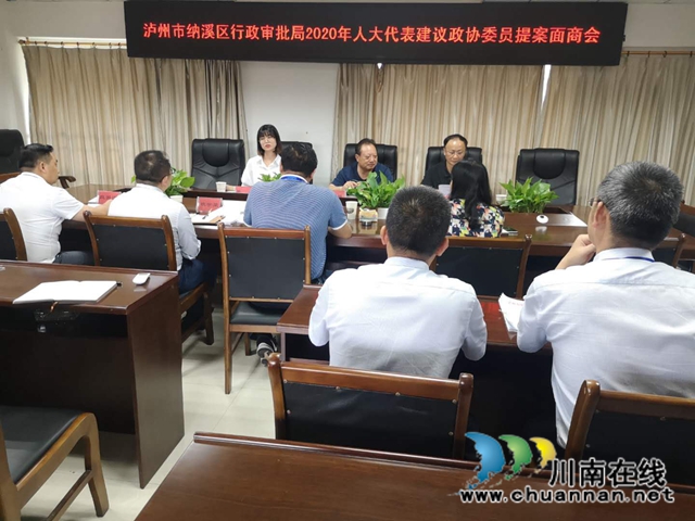 纳溪区行政审批局召开人大代表建议、政协委员提案办理工作面商会(图1) 纳溪区行政审批局召开人大代表建议、政协委员提案办理工作面商会(图1)