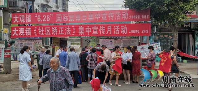 宜宾南溪区大观司法所开展《社区矫正法》集中宣传月活动(图1)