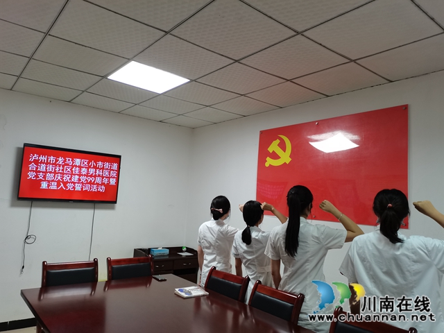 龙马潭区小市街道合道街社区两新党支部举办庆祝建党99周年活动(图3)