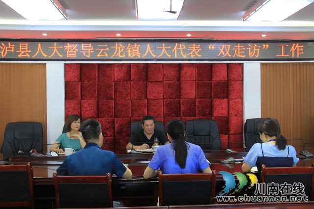 颜习林到泸县云龙镇督导人大代表走访企业、群众专项工作(图1)