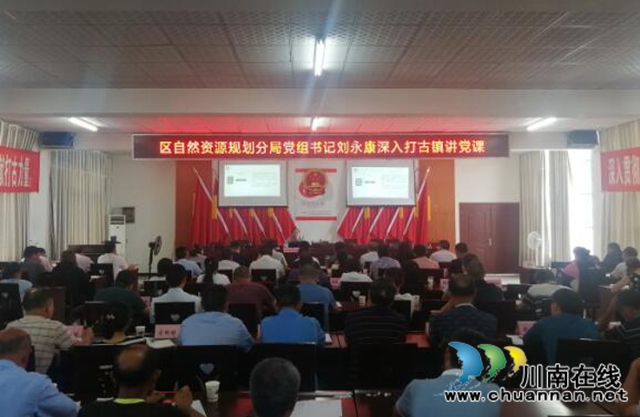纳溪区自然资源和规划分局党组书记刘永康深入打古镇讲党课(图1)