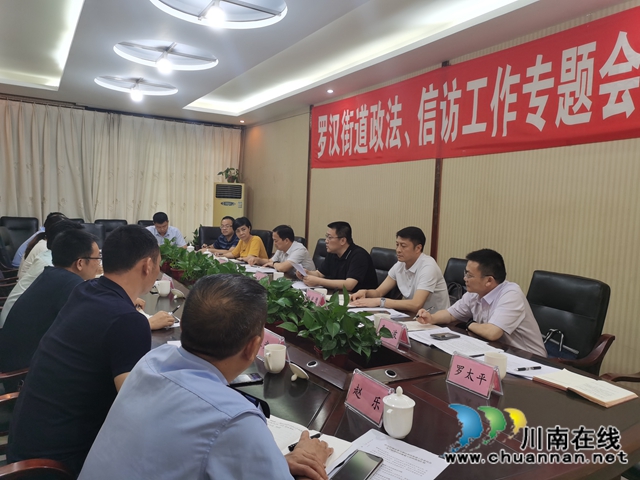 张志方率队到龙马潭区罗汉街道开展政法工作调研(图1)