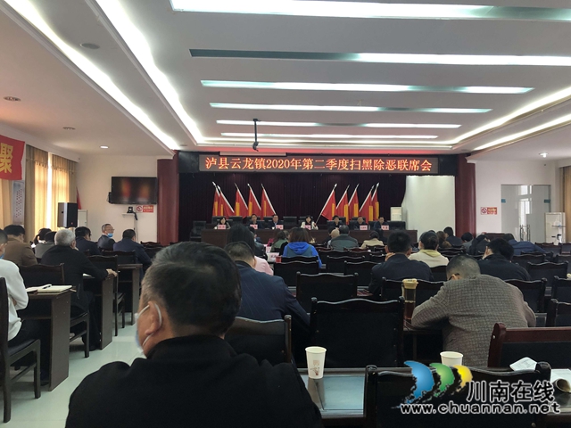 泸县云龙镇召开扫黑除恶专项斗争工作推进会(图1)