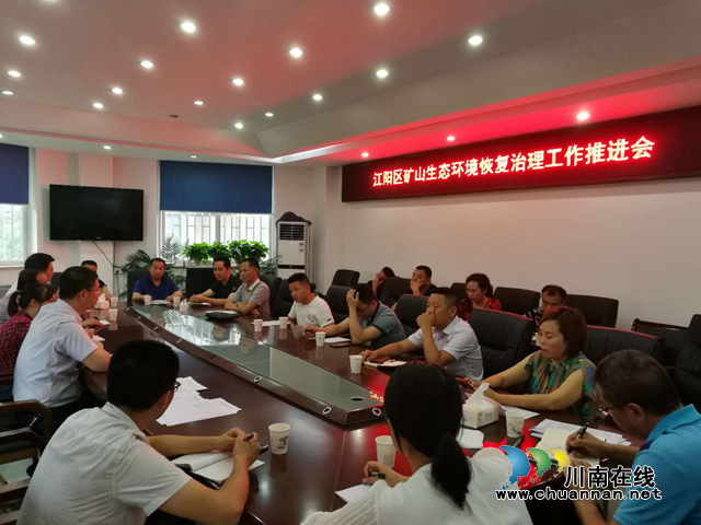 江阳区自然资源和分局召开矿山生态环境恢复治理工作推进会(图1)