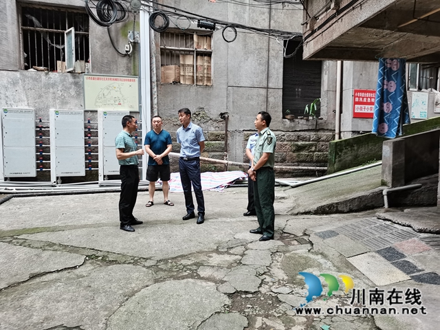 林光勇率队检查龙马潭区小市街道防汛减灾和环保工作(图2)