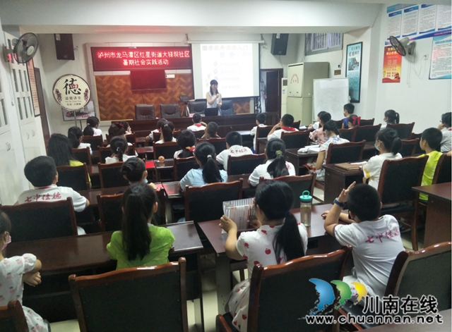 龙马潭区红星街道大驿坝社区开展暑期社会实践活动(图1)