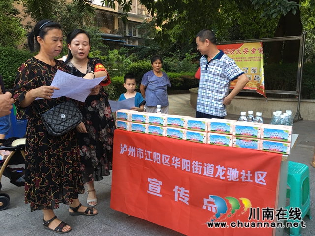 江阳区华阳街道积极开展入户宣传 打响巩固全国文明城市建设成果第一枪(图1)