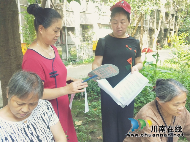 龙马潭区审计局积极开展全国文明城市建设工作入户调查宣传(图1)