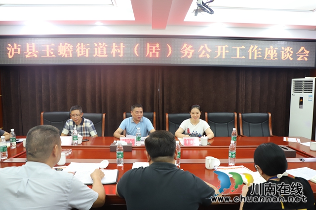 泸县纪委到玉蟾街道督导村（居）务公开工作(图1)