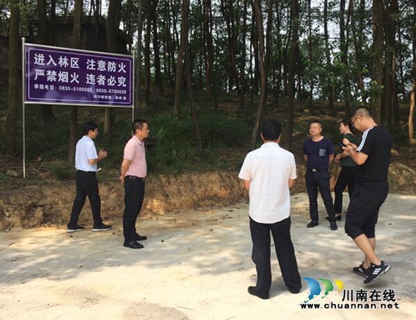 合江县应急管理局到白沙镇督导检查森林防火工作