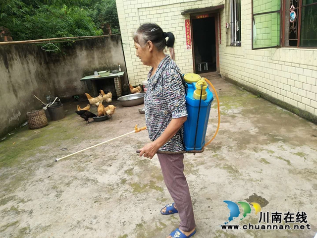 泸县玉蟾街道开展夏季重大动物疫病防控全覆盖消毒工作(图2)