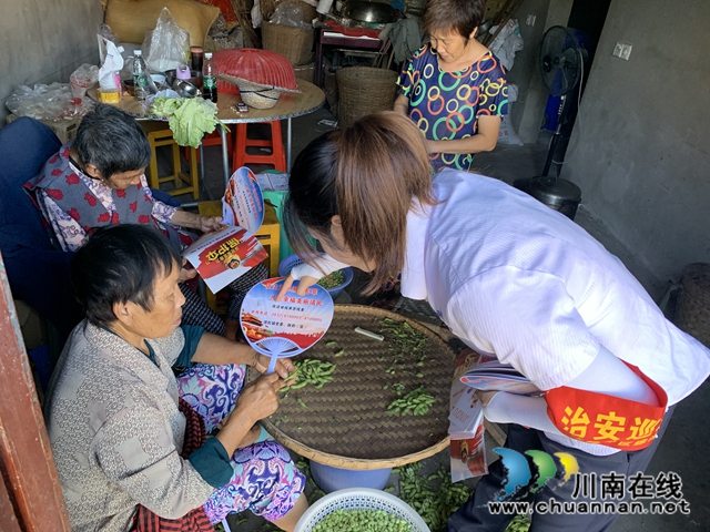 内江经开区靖民镇凉风社区：网格员进村入户开展“有黑扫黑，无黑除恶，无恶治乱”(图2)