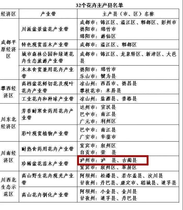 泸县、古蔺上榜！四川打造32个花卉主产县(图2)