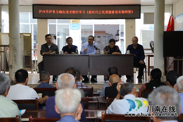 泸县玉蟾街道组织开展《新时代爱国主义教育实施纲要》和《新时代公民道德建设实施纲要》学习(图2)