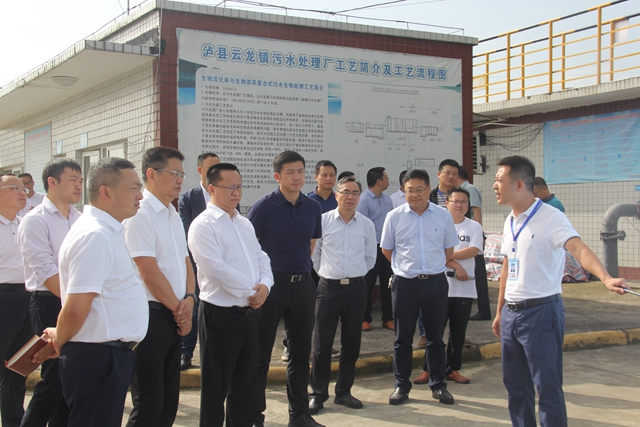 何洪波率队督导泸县龙溪河河长制工作