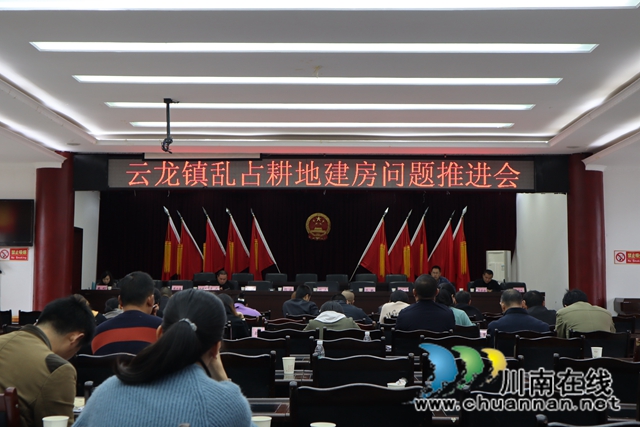泸县云龙镇召开农村乱占耕地建房问题推进会