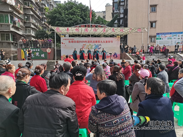  龙马潭区鱼塘街道枣林园社区：送“廉洁礼”，庆“重阳节”(图1)