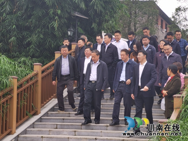 国家推长办到龙马潭区罗汉街道老鹰丘市政排口开展调研