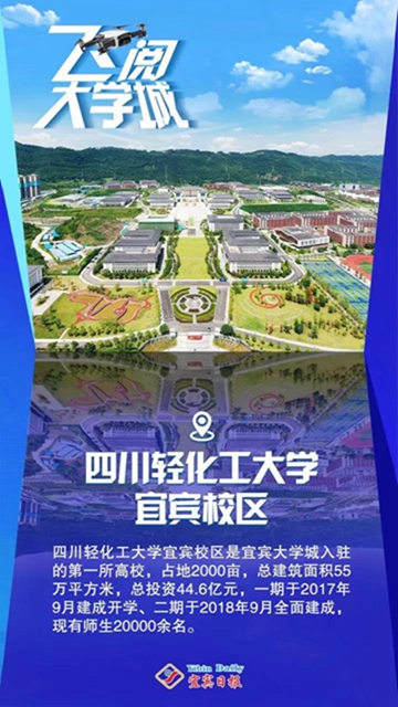 燃！飞上云端看宜宾大学城(图2)