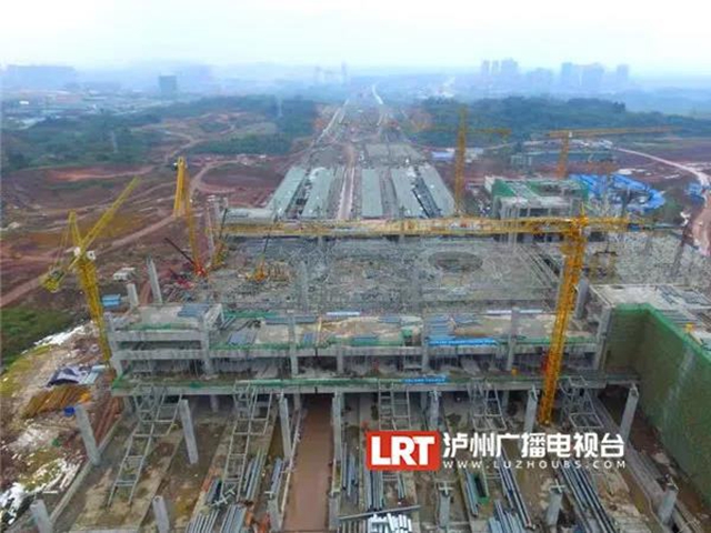 ​泸州高铁站“屋顶”工程全面展开