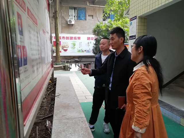 龙马潭区小市街道开展居务公开专项检查(图1)