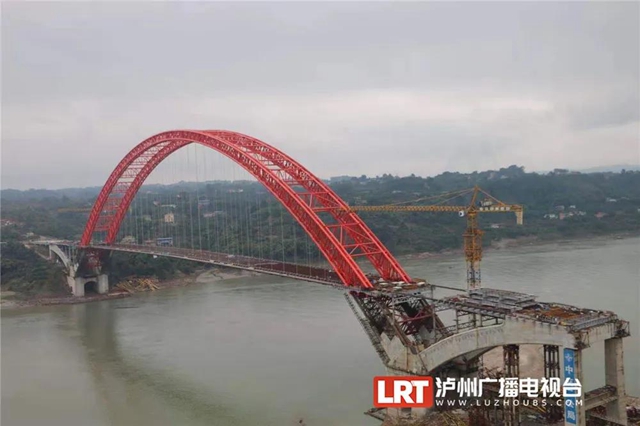 春节前，泸州这座长江大桥预计全线贯通(图2)